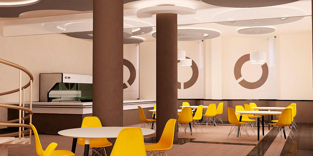 Дизайн столовой гостиницы "Звезда" (Проект №5)