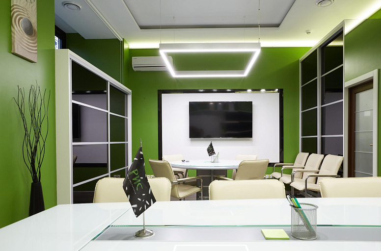 Дизайн переговорной офиса "РИС" (Проект №1)